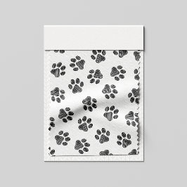 Tela Papas de perro, garras de perro, patas negras