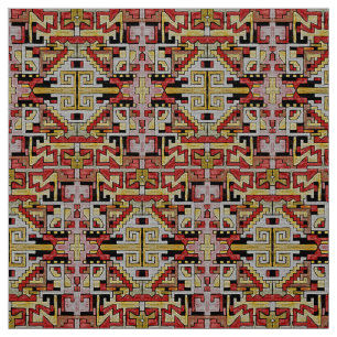 Tela Papel antiguo - Patrón tribal/étnico geométrico