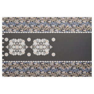 Tela Papel de escritorio floral negro. Boho Lace Textil