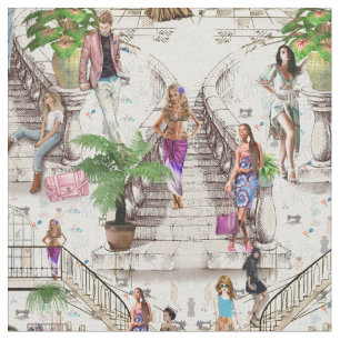 Tela Papel de la pared del Fashion Designer