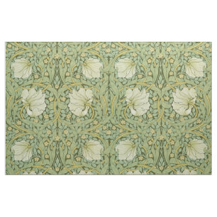 Tela Papel pintado floral azul de William Morris Pimper