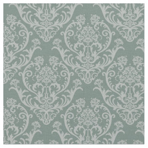 Tela Papel pintado floral verde