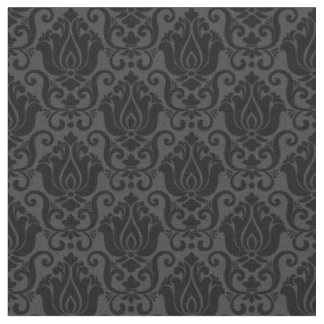 Tela papel pintado negro antiguo damasco victoriano orn