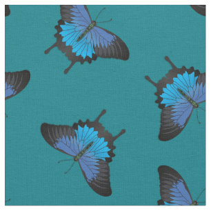 Tela Papilio Ulysses Mariposas Trasfaltadas Mariposa