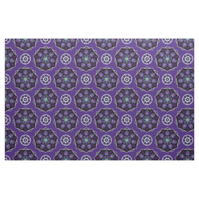 Tela Paraguas morado y corazones .7 ("Cuarto gordo" (fat quarter))