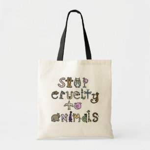 Tela Pare el bolso de la crueldad
