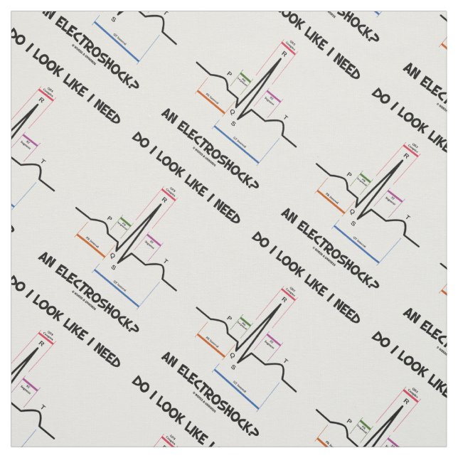 Tela ¿Parece Que Necesito Un Electrochoque? ECG EKG (Retal)