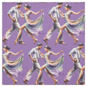 Tela Pareja de baile Cualquier fondo de color