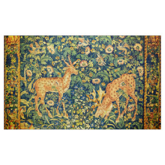Tela PAREJA DE DEER CAÍDA,FLORES DE FANTASÍA GÓTICA,Ver