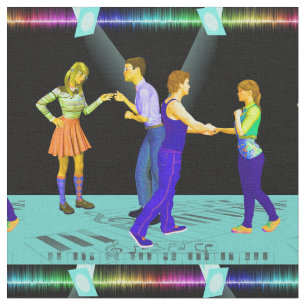 Tela Pares del baile del oscilación con los proyectore
