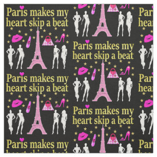 TELA PARÍS HACE DE MI ESQUÍ CORAZÓN UN TEJIDO