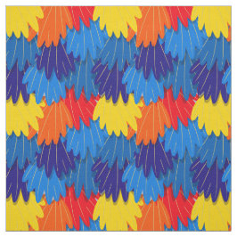 Tela Parrot Scarlet Macaw Feeds Exotic Bird Pattern