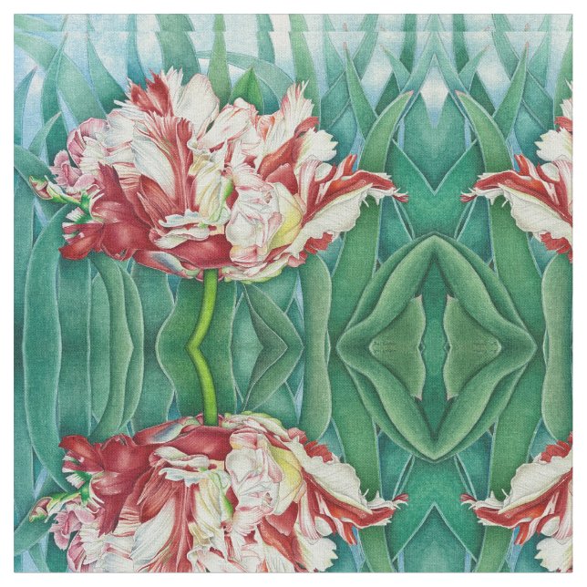 Tela Parrot Tulip (De cerca)