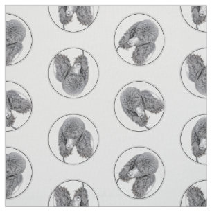 Tela Parti de pintura de caniche estándar Arte de perro