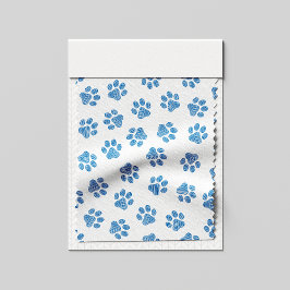 Tela Pasta de perro, garras de perro, patas azules