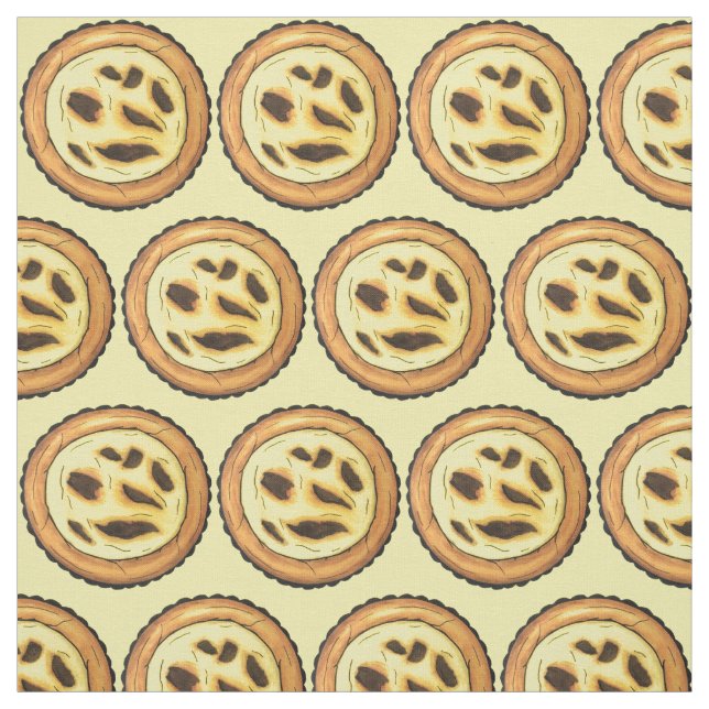 Tela Pastéis de Nata de Huevo de Custaza Portuguesa (Retal)