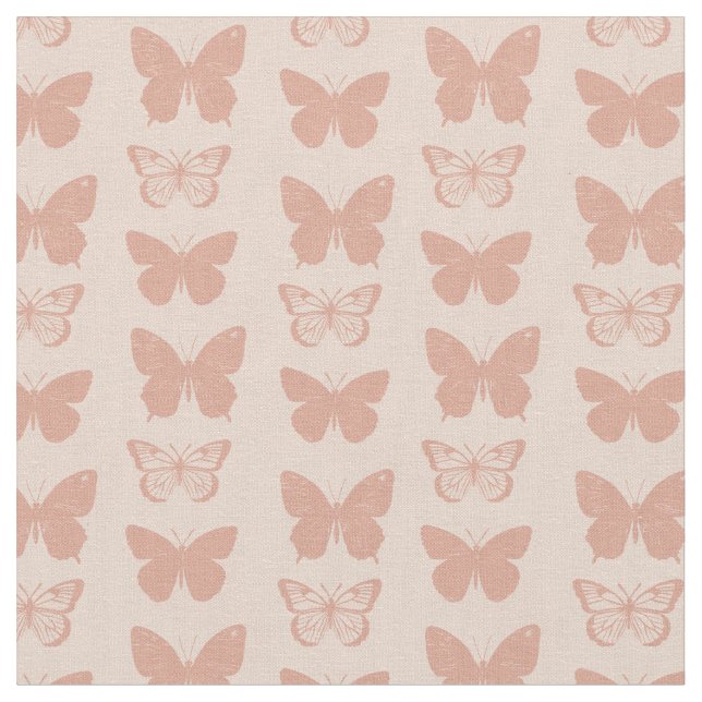 Tela Pastel butterfly pattern (De cerca)