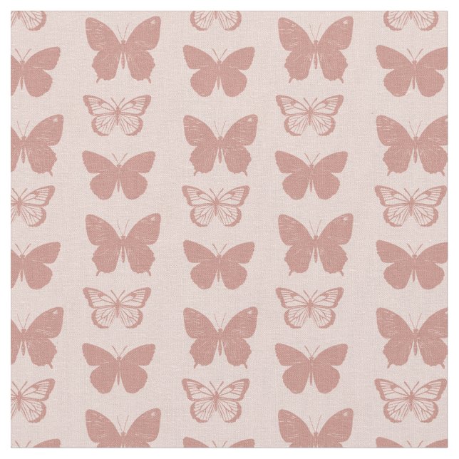 Tela Pastel butterfly pattern (De cerca)