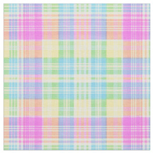 Tela pastel cuadros veraniegos estilo preppy acuarela