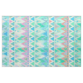 Tela Pastel de luz de chevron azteca tribal Verde azula