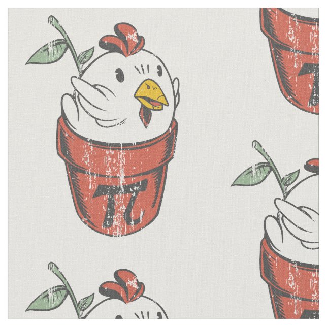 Tela pastel de pollo del día de pi feliz (De cerca)