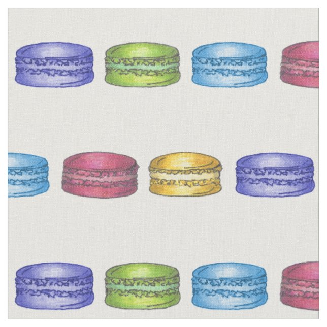 Tela Pastel francés Macaron Cookies Bakery Pastry Chef (De cerca)