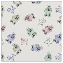 Tela Pastel Poodles