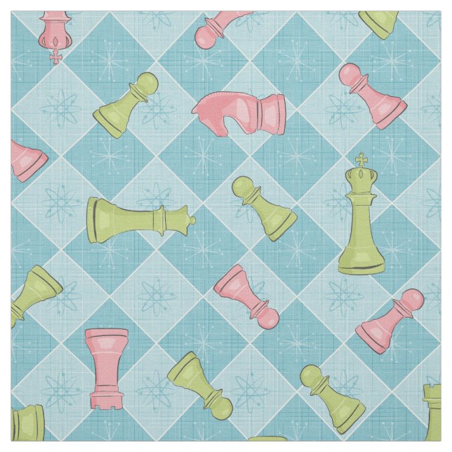 Tela Pastel Retro Chess Board (Retal)