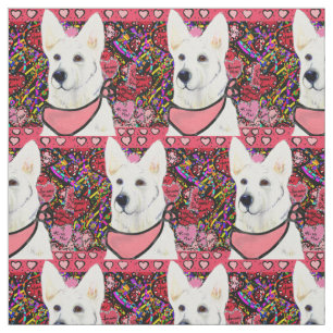 Tela Pastor Alemán Blanco