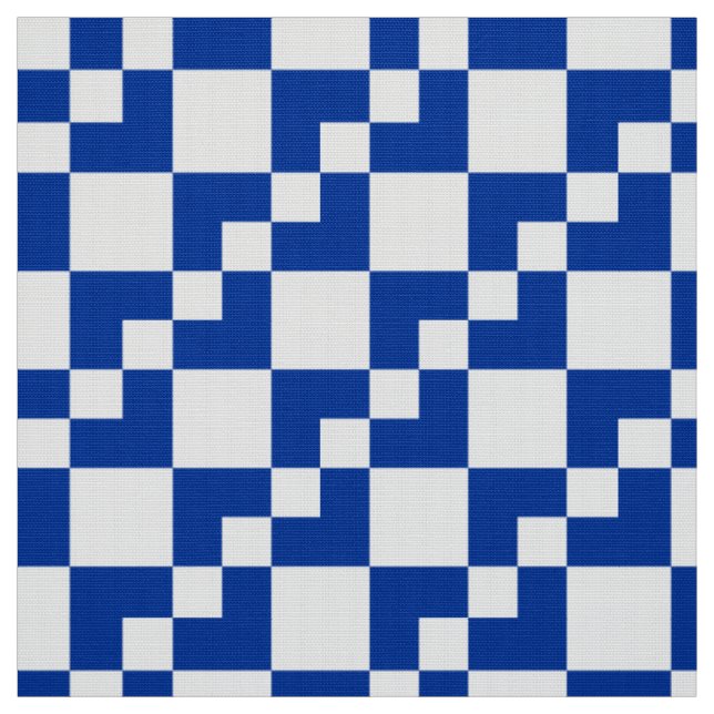 Tela Patchwork Domino: azul y blanco de la marina (Retal)