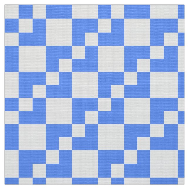 Tela Patchwork Domino: azul y blanco para bebés (Retal)