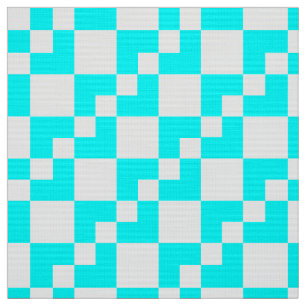 Tela Patchwork Domino: cian y blanco