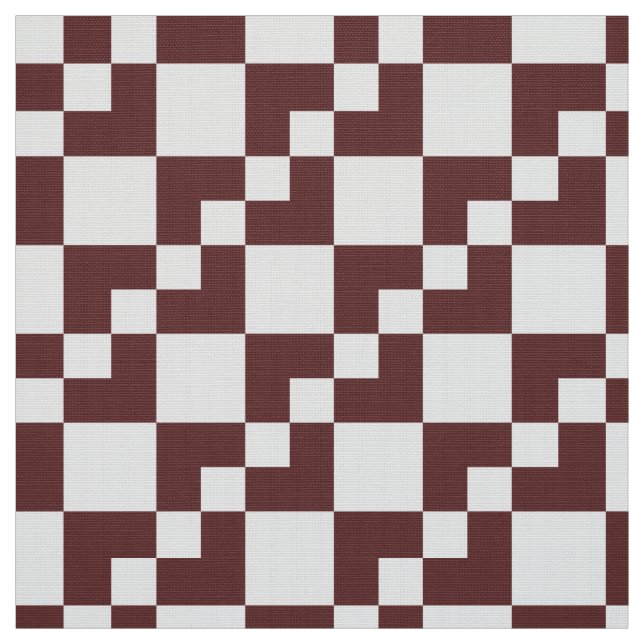 Tela Patchwork Domino - Marrón oscuro y blanco (Retal)