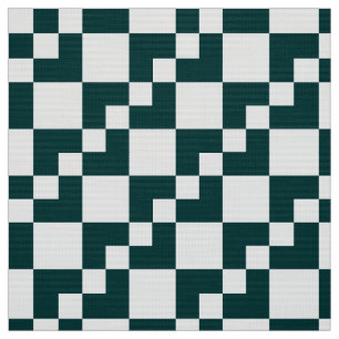 Tela Patchwork Domino: negro mosca verde y blanco
