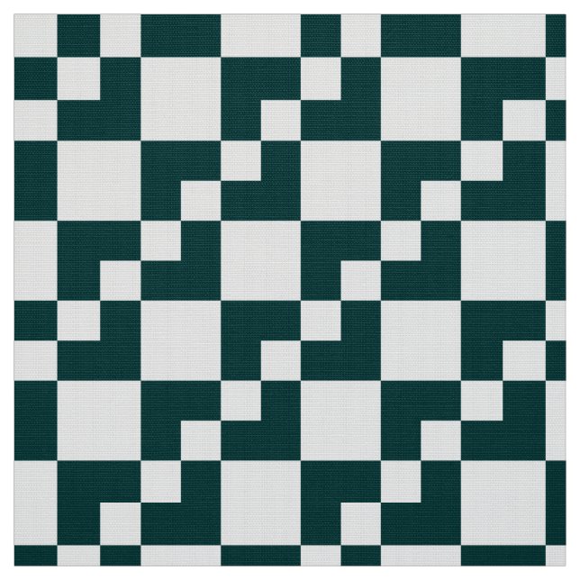 Tela Patchwork Domino: negro mosca verde y blanco (Retal)