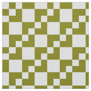 Tela Patchwork Domino: olivo y blanco
