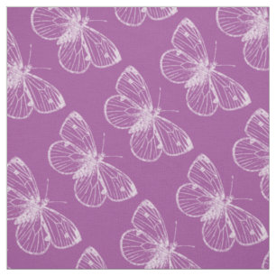 Tela Patina morada: Mariposas