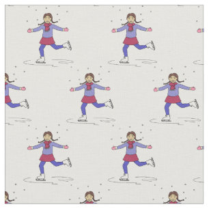 Tela patinador artístico Chica de patinaje sobre hielo