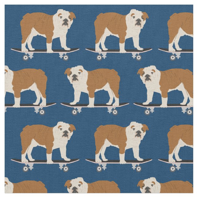 Tela Patines de perros Bulldog ingleses (De cerca)