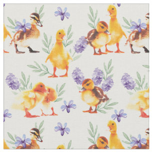 Tela Patos pequeños amarillos