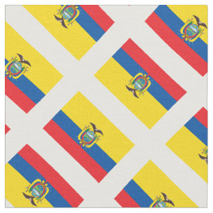 Tela Patriótico: Bandera de Ecuador impresa