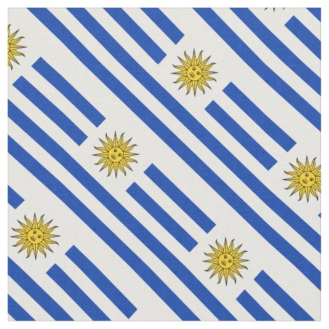 Tela Patriótico: Bandera del Uruguay (De cerca)