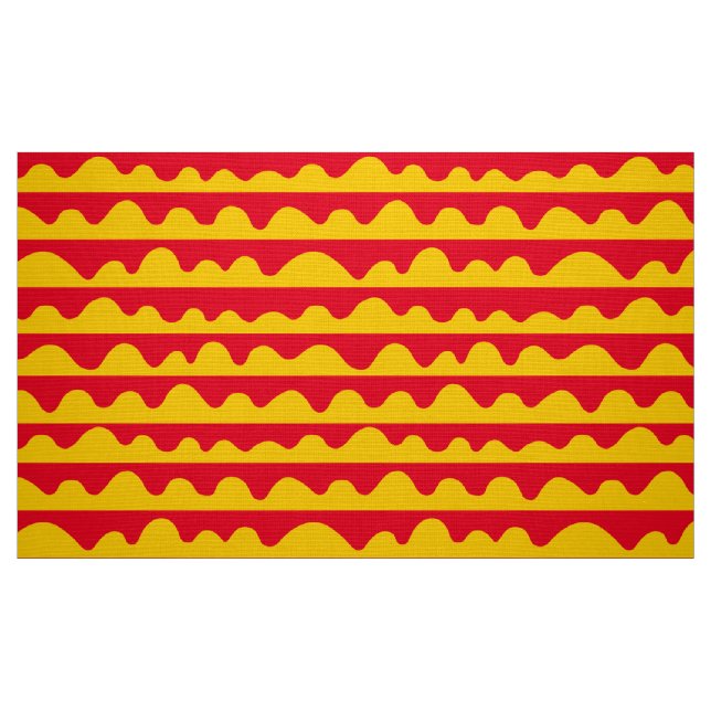 Tela Patrón 020815 - Ámbar y rojo ("Cuarto gordo" (fat quarter))