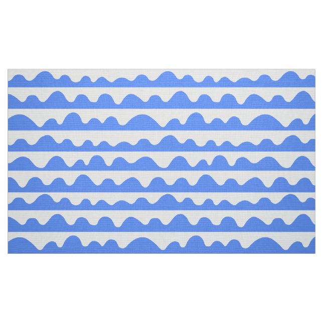 Tela Patrón 020815 - Azul bebé y blanco ("Cuarto gordo" (fat quarter))