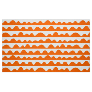 Tela Patrón 020815 - Naranja y blanco