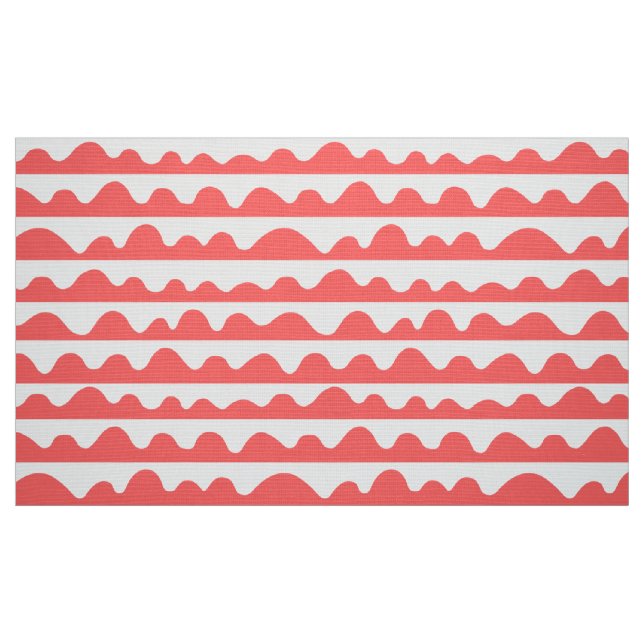 Tela Patrón 020815 - rosa tropical y blanco ("Cuarto gordo" (fat quarter))