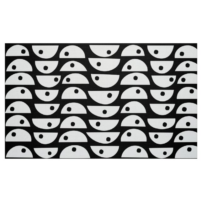 Tela Patrón 20816 - Blanco sobre negro ("Cuarto gordo" (fat quarter))
