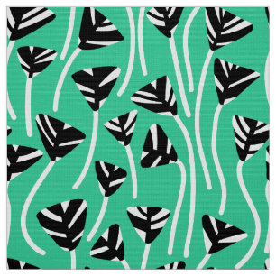 Tela Patrón 210121 - Verde negro, blanco y marino