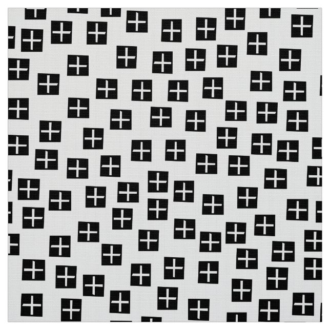 Tela Patrón 270715 - Blanco y negro (Retal)