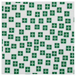 Tela Patrón 270715 - Verde y blanco de los bosques